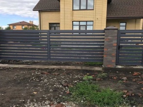 Забор жалюзи 72 метра фото в Лесном