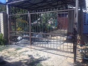 Решетчатые ворота распашные - пример 12 фото в Лесном